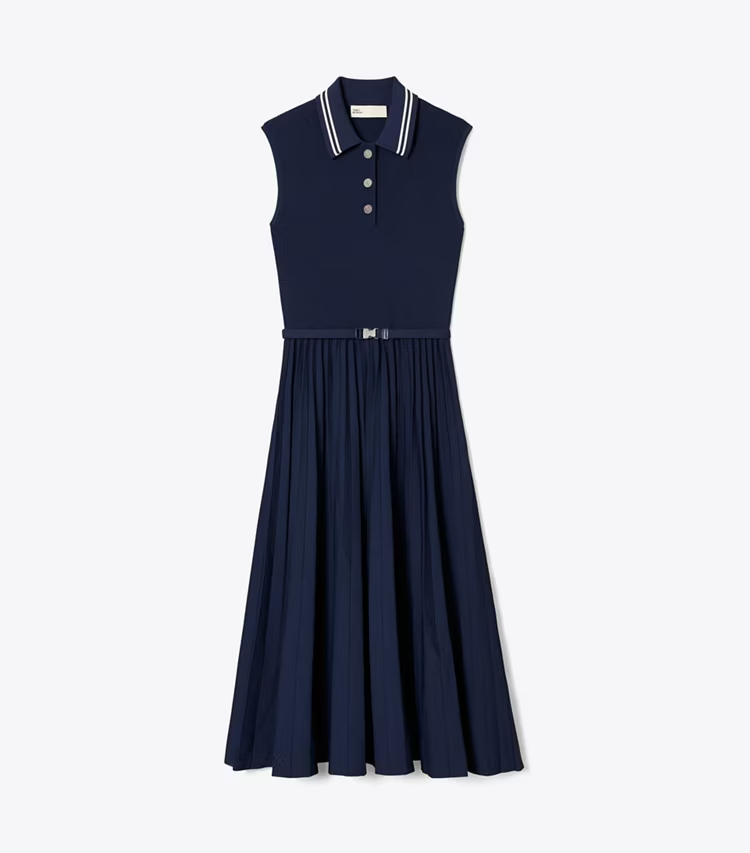 Pleated Viscose Dress