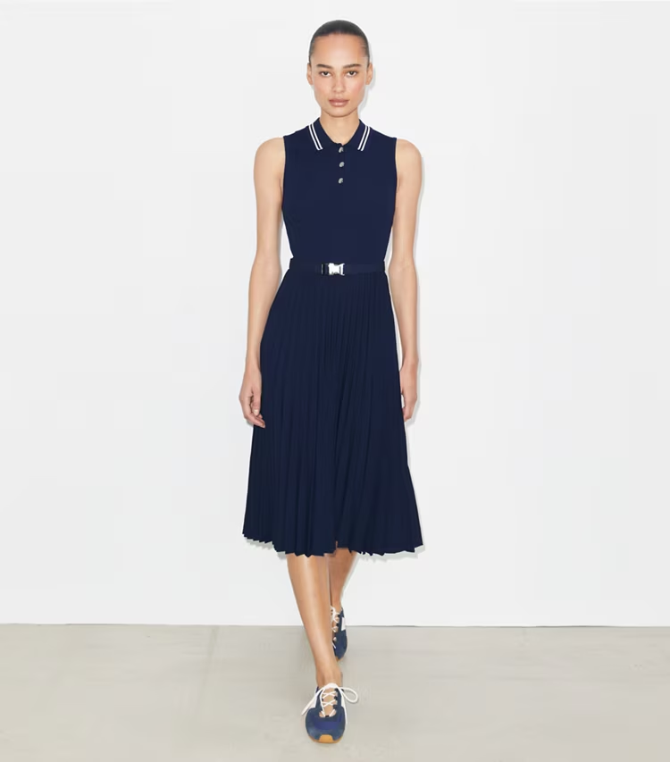 Pleated Viscose Dress - Image 2