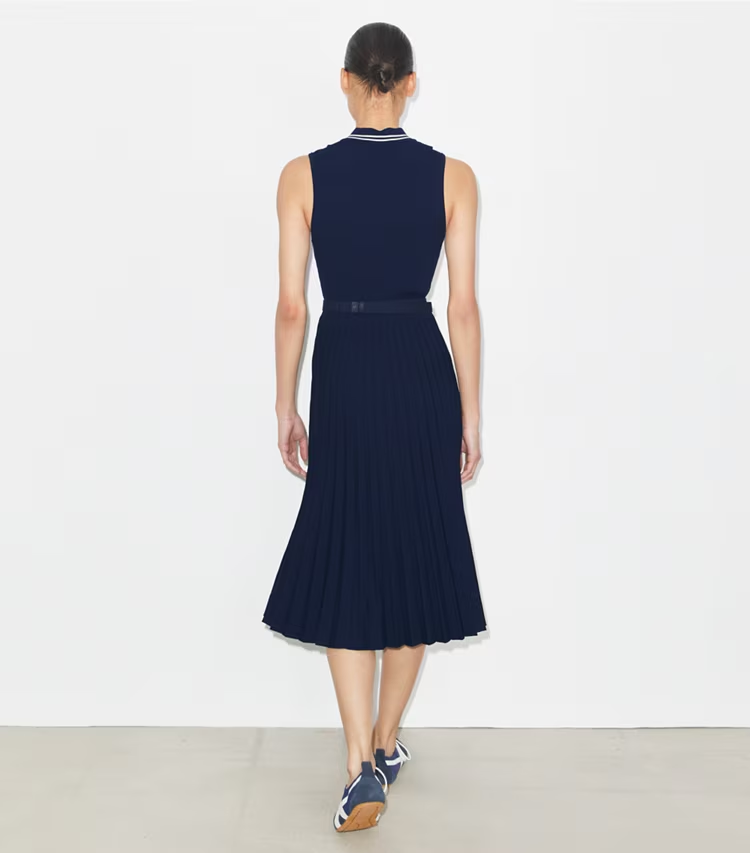 Pleated Viscose Dress - Image 3