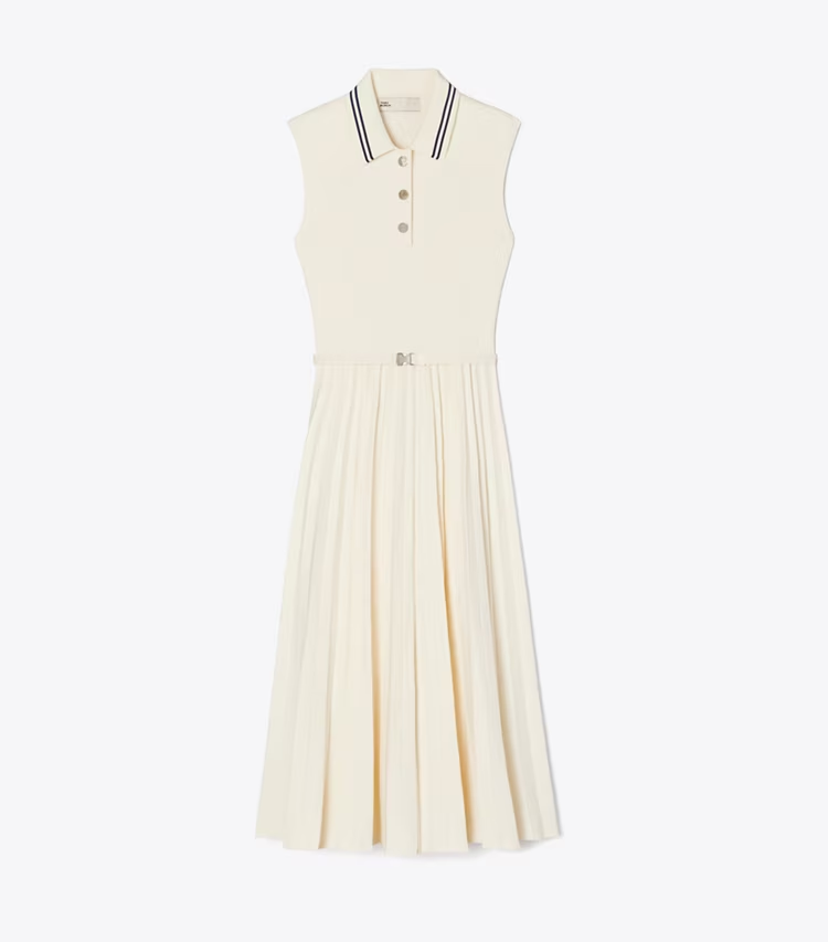 Pleated Viscose Dress