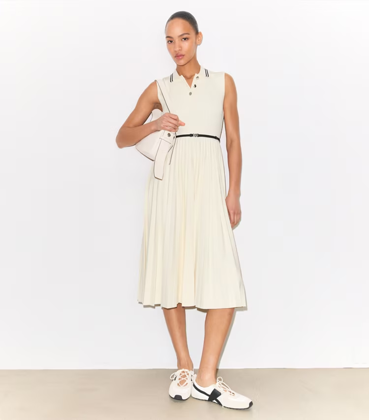 Pleated Viscose Dress - Image 2