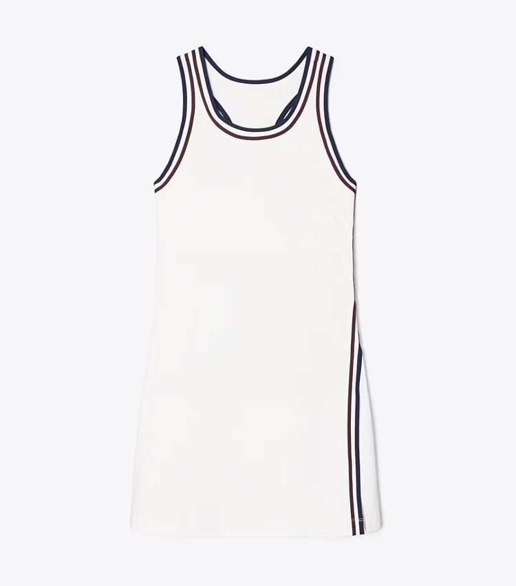 Performance Jersey Side-Slit Tennis Dress