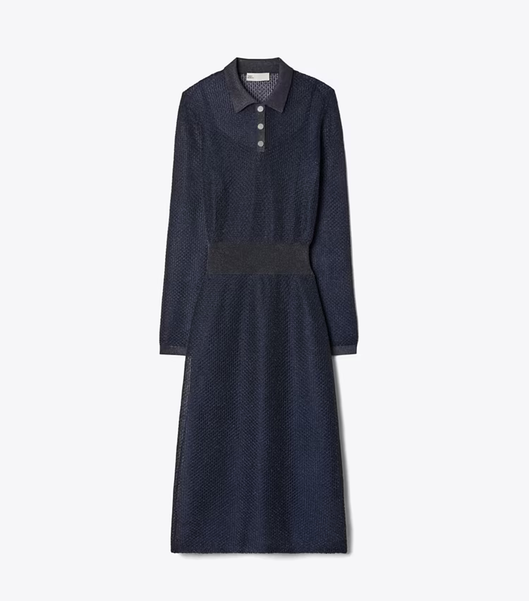 Metallic Polo Dress
