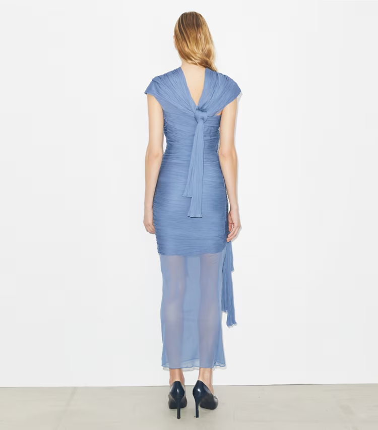 Knotted Viscose Dress - Image 3