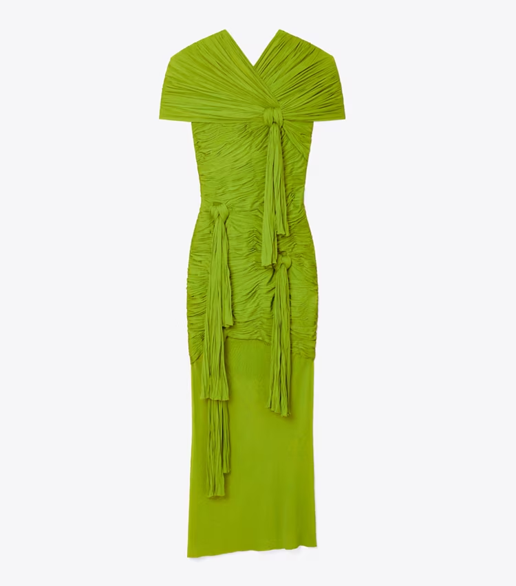 Knotted Viscose Dress