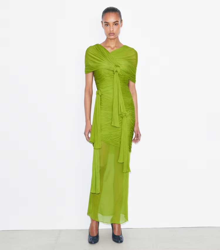 Knotted Viscose Dress - Image 2