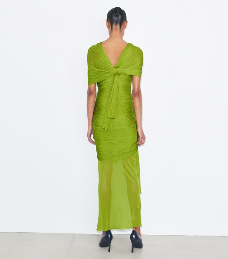 Knotted Viscose Dress - Image 3