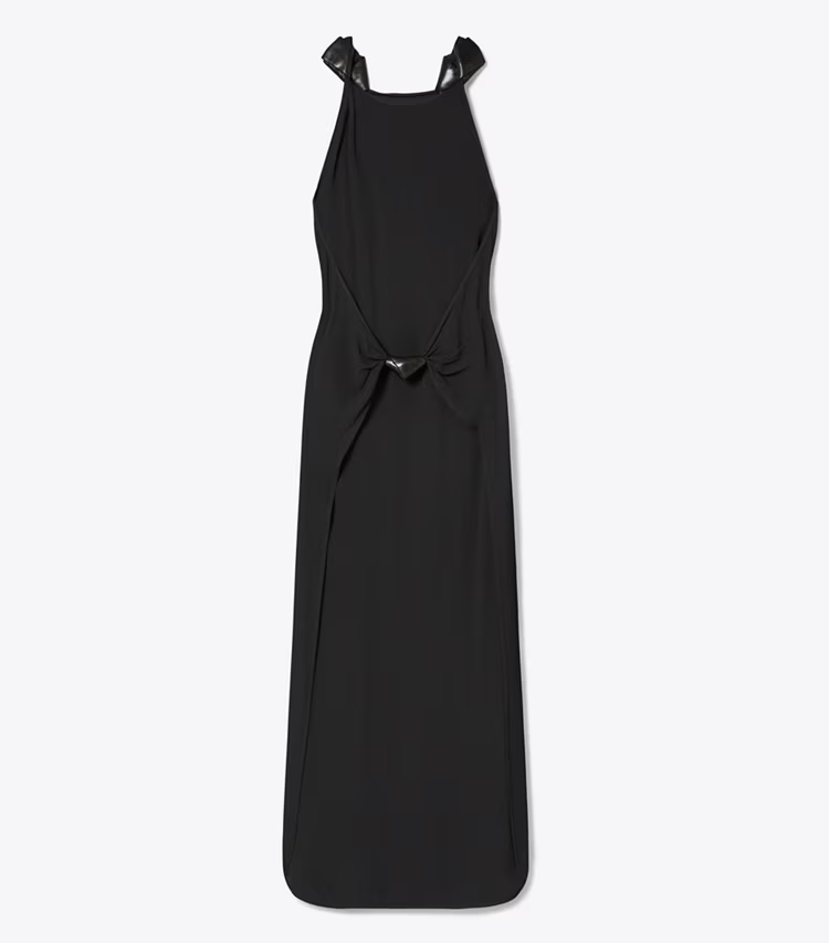 Knotted Crepe Dress