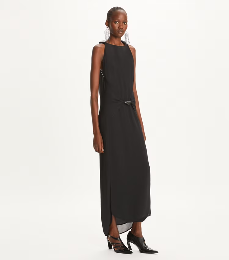 Knotted Crepe Dress - Image 2
