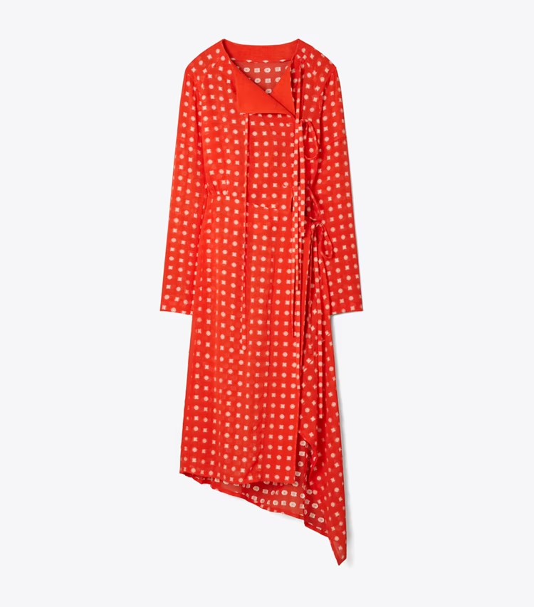 Jacquard Wrap Dress