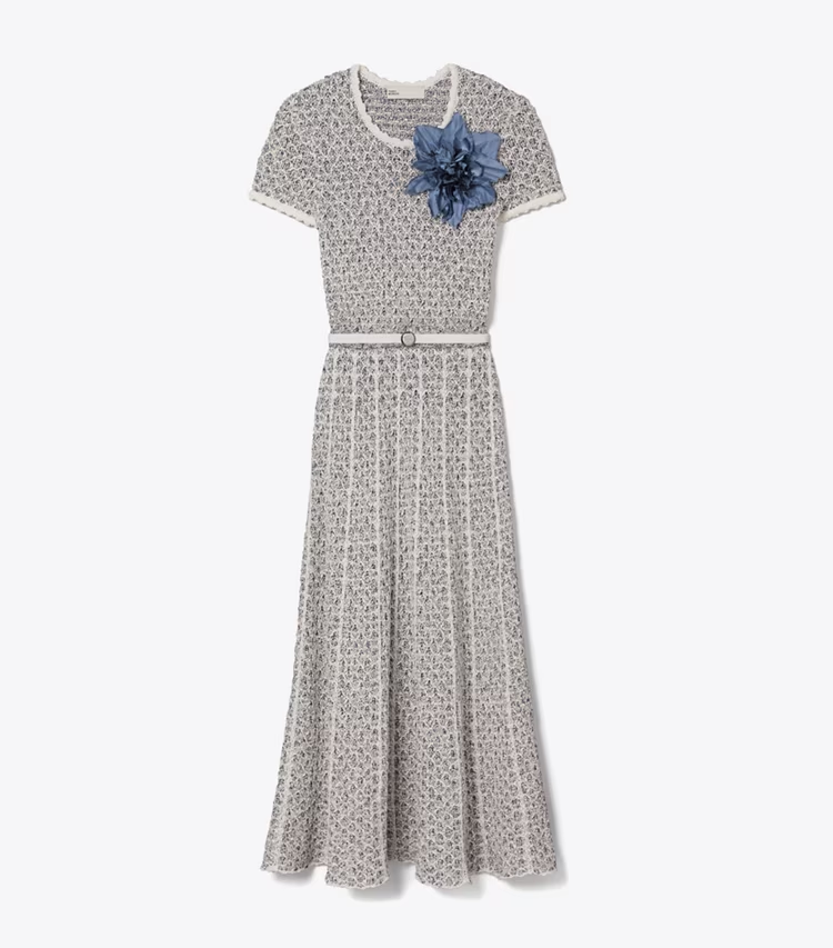 Floral AppliquÉ Knit Dress