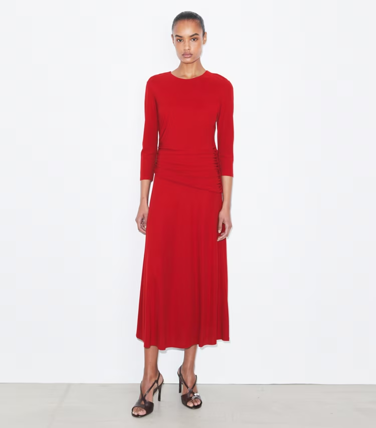 Flared Viscose Dress - Image 2