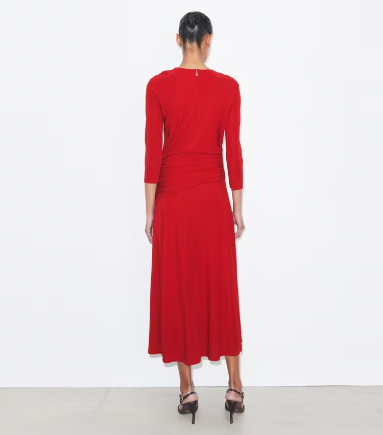 Flared Viscose Dress - Image 3