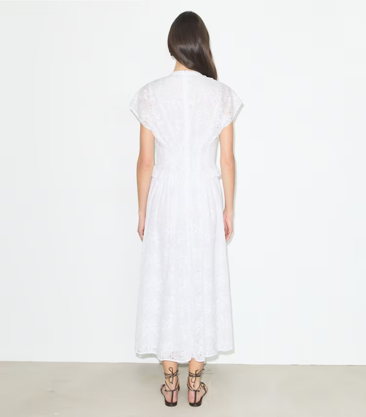 Eyelet Cotton Dress - Image 3