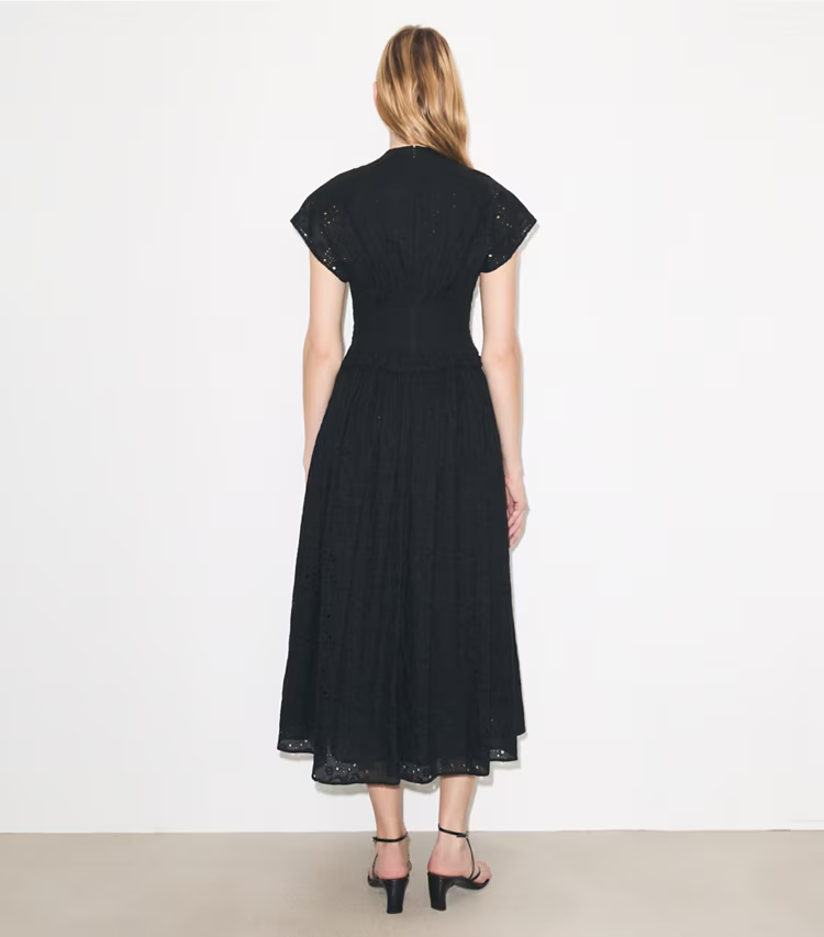 Eyelet Cotton Dress - Image 3