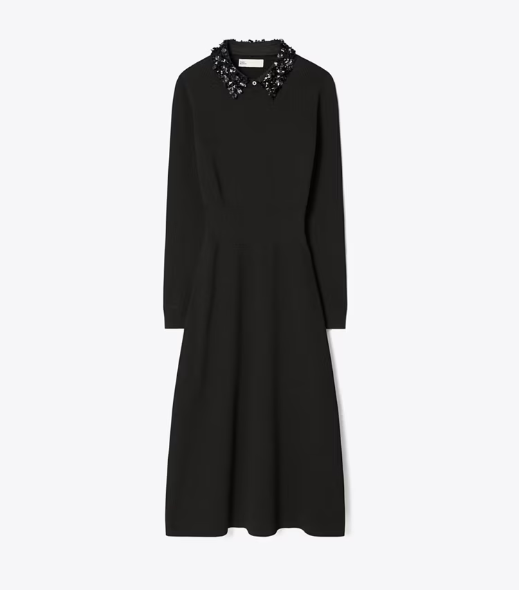 Embellished Collar Dress