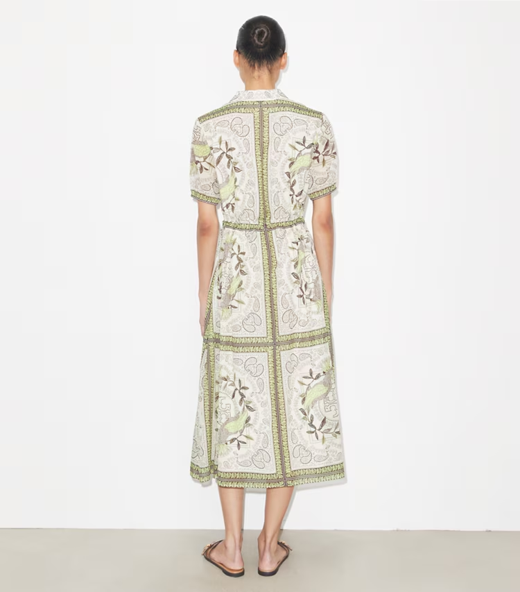Cinched Cotton Zip Dress - Image 3