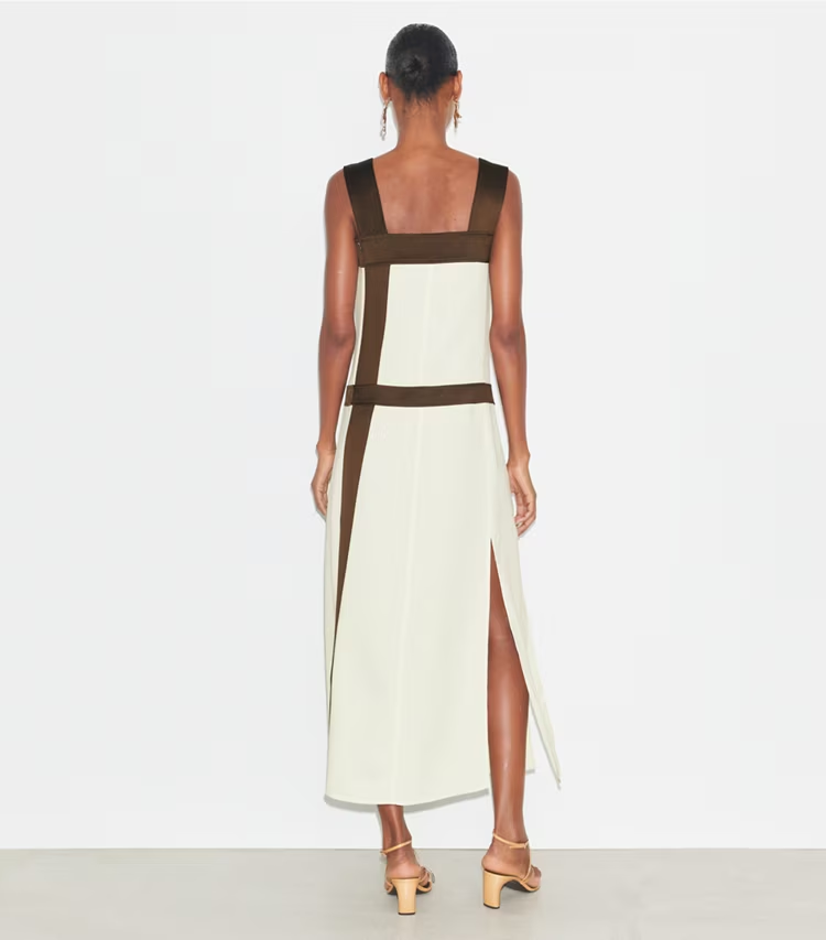 Colorblock Satin Dress - Image 3