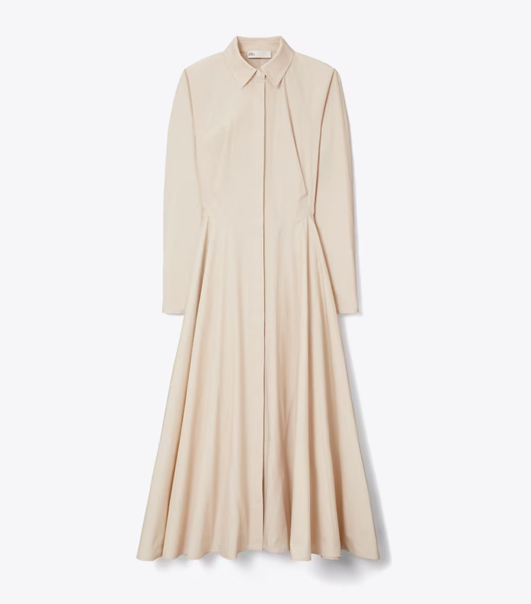 Cinched Cotton Shirtdress