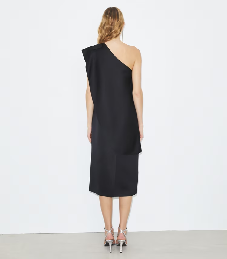 Satin Cape Dress - Image 3