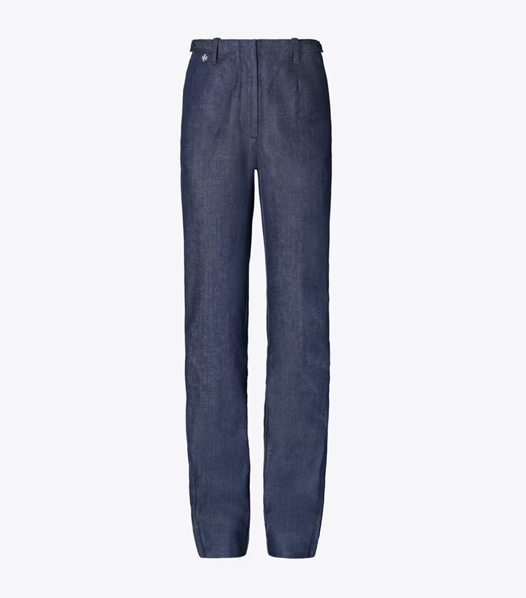 Ankle-Zip Cotton Jean