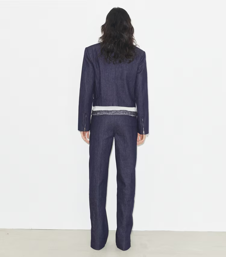 Ankle-Zip Cotton Jean - Image 3