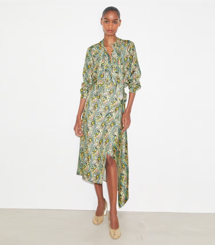 Silk Wrap Skirt - Image 2