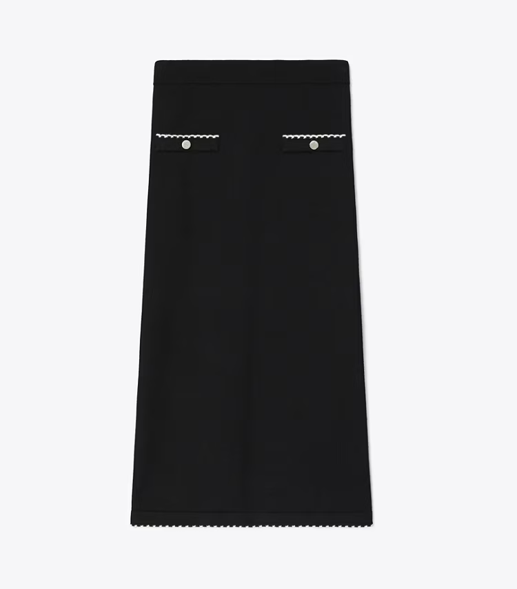 Wool Scalloped Skirt