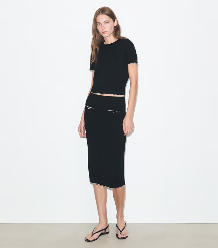 Wool Scalloped Skirt - Image 2