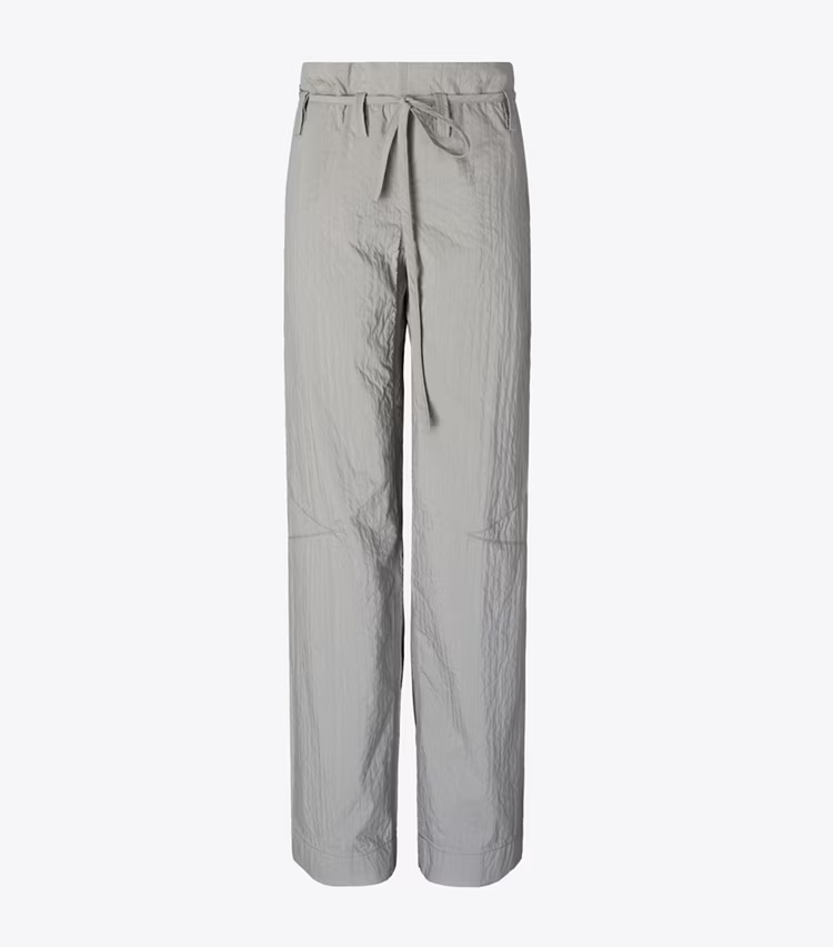 Wide-Leg Cotton Pant