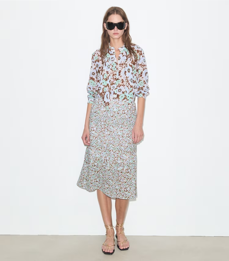 Viscose Pleated Skirt - Image 2