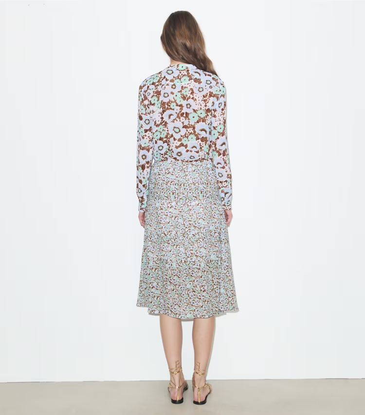 Viscose Pleated Skirt - Image 3
