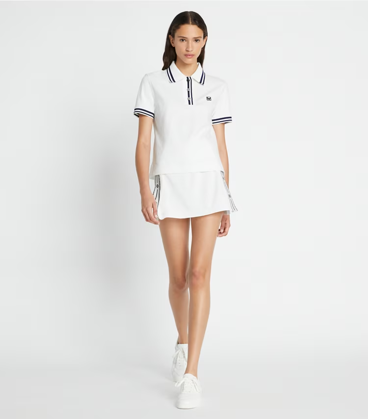Tech PiquÉ Logo Stripe Tennis Skirt - Image 2
