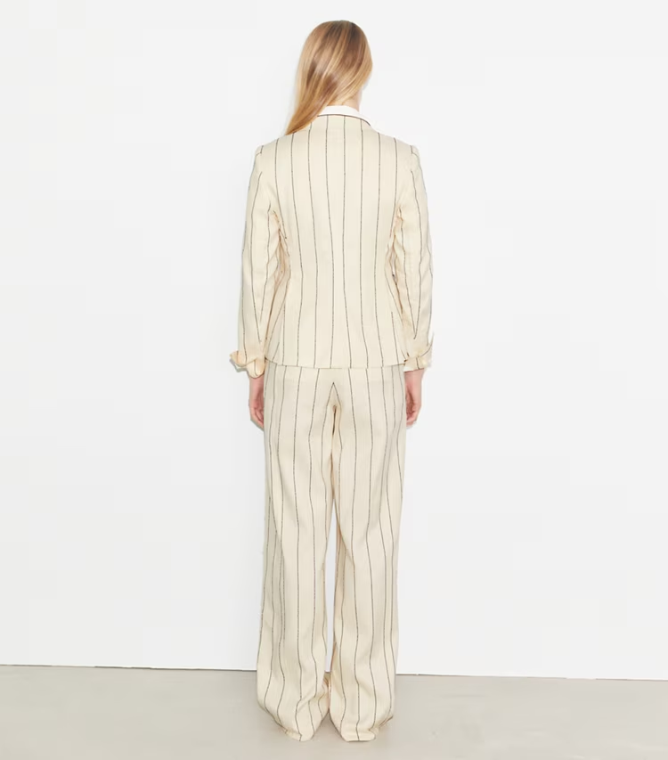 Striped Cotton Wide-Leg Pant - Image 3