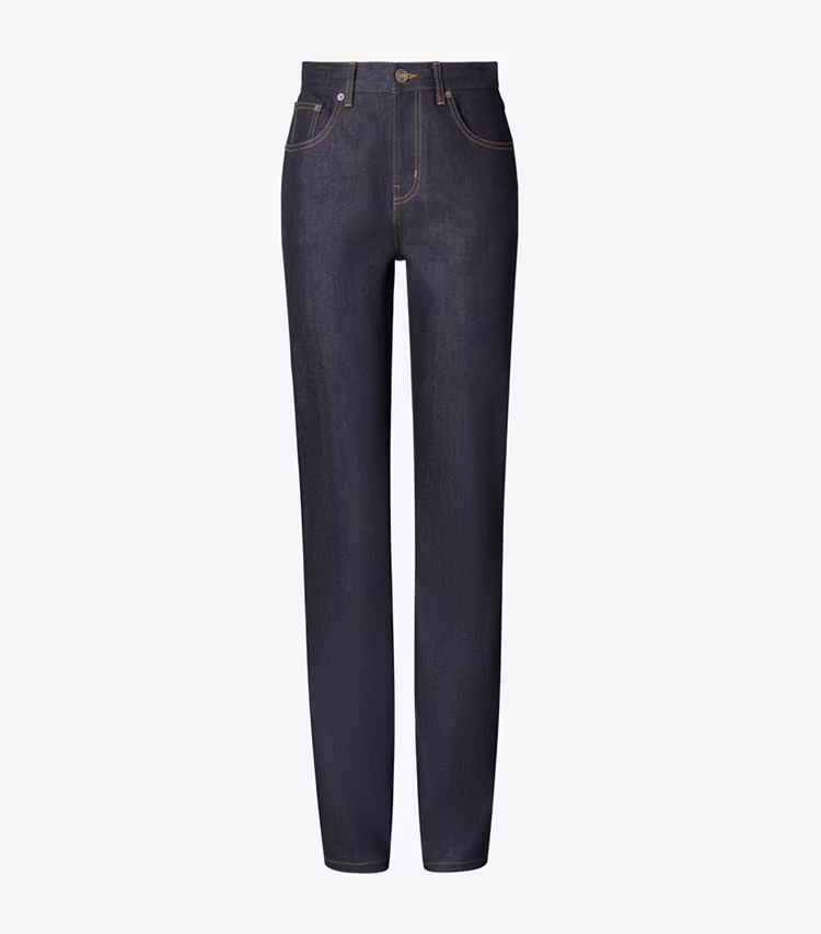 Straight-Leg Denim Jean
