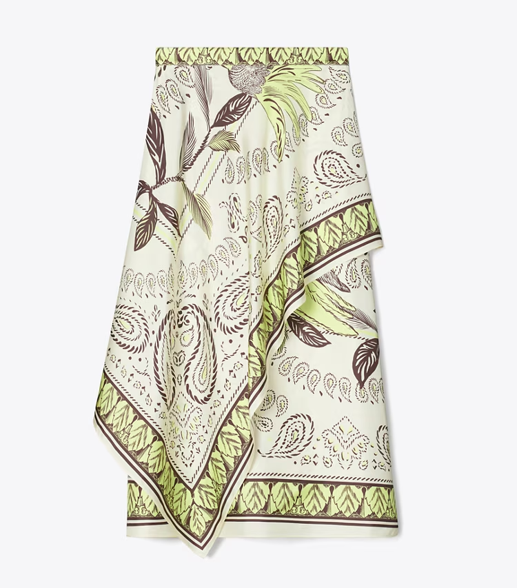 Silk Scarf Wrap Skirt