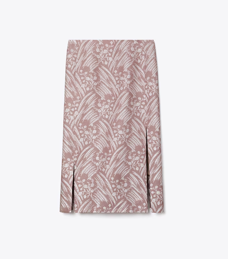 Silk Jacquard Skirt
