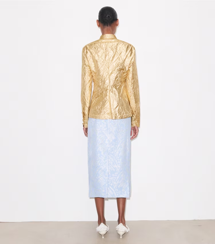 Silk Jacquard Skirt - Image 3