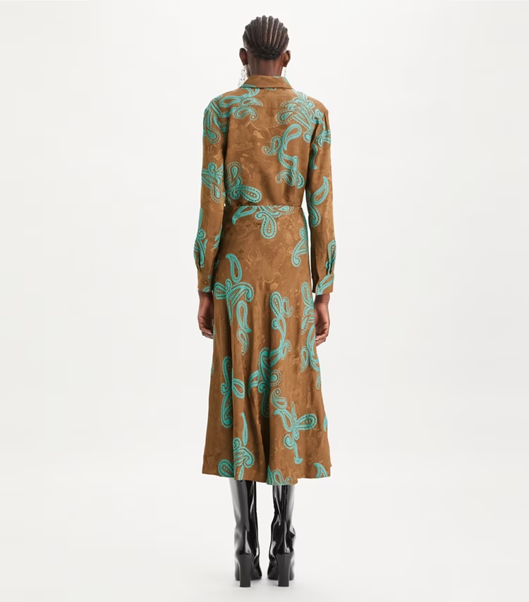 Satin Paisley Skirt - Image 3