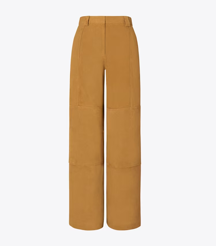 Relaxed-Fit Suede Pant