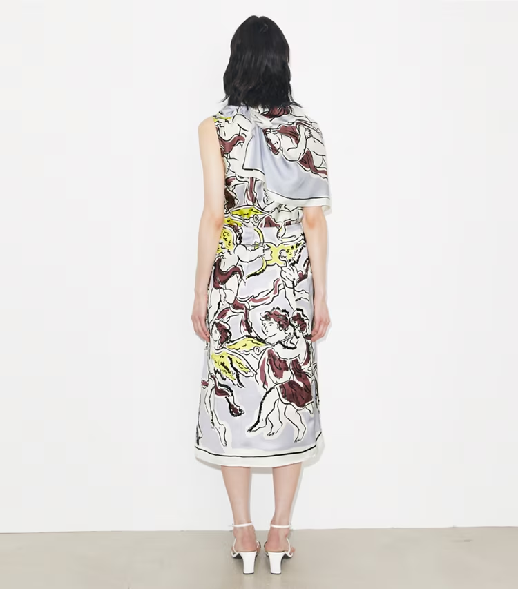 Printed Satin Skirt - Image 3