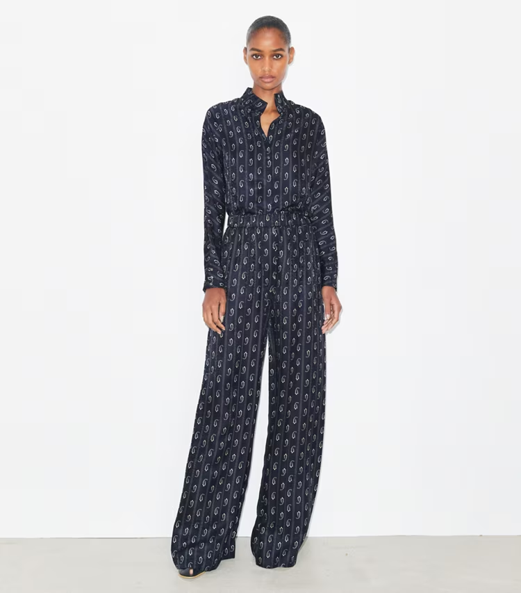 Relaxed-Fit Jacquard Pants - Image 2