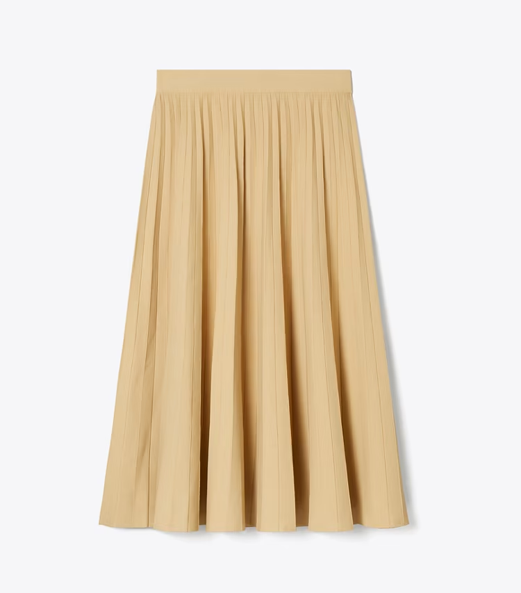 Pleated Viscose Skirt