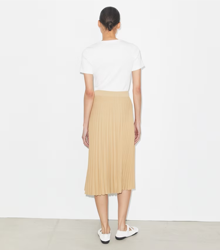Pleated Viscose Skirt - Image 3