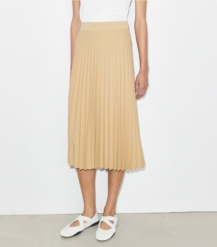 Pleated Viscose Skirt - Image 4