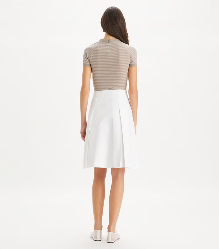Pleated Twill Skirt - Image 3