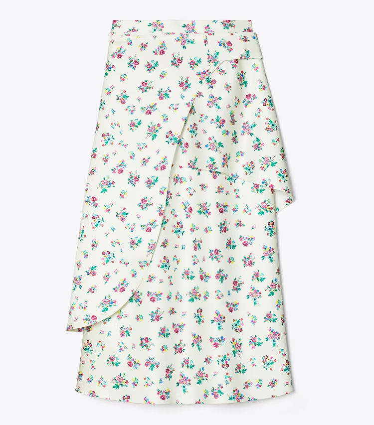 Satin Wrap Skirt