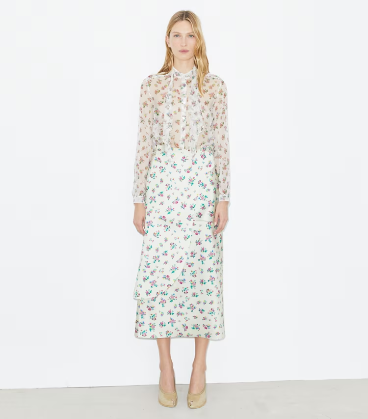 Satin Wrap Skirt - Image 2