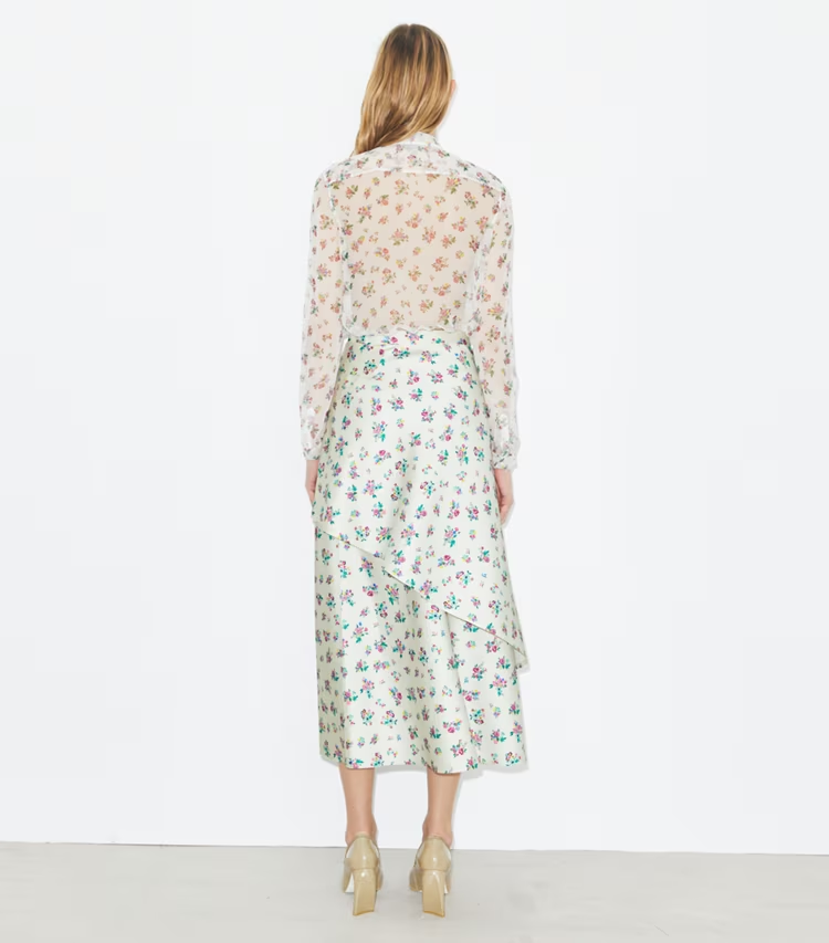 Satin Wrap Skirt - Image 3