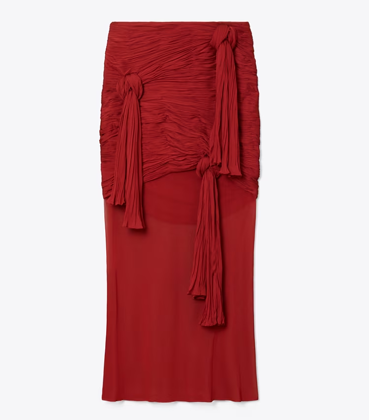 Knotted Viscose Skirt